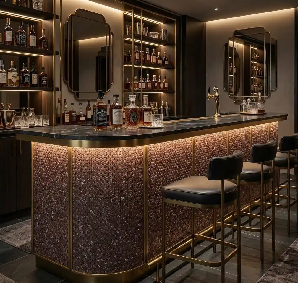 Best Natural Stone Bar Counter Designs project by Stone World