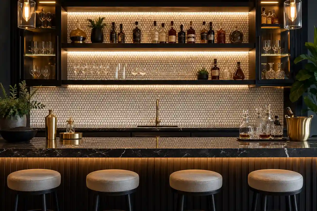 Best Natural Stone Bar Counter Designs project by Stone World