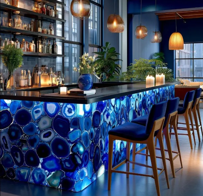 Best Natural Stone Bar Counter Designs project by Stone World