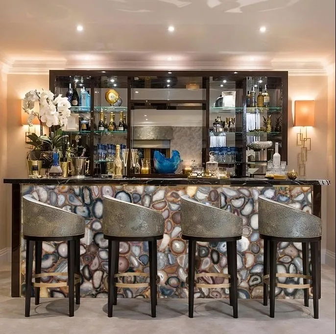 Best Natural Stone Bar Counter Designs project by Stone World