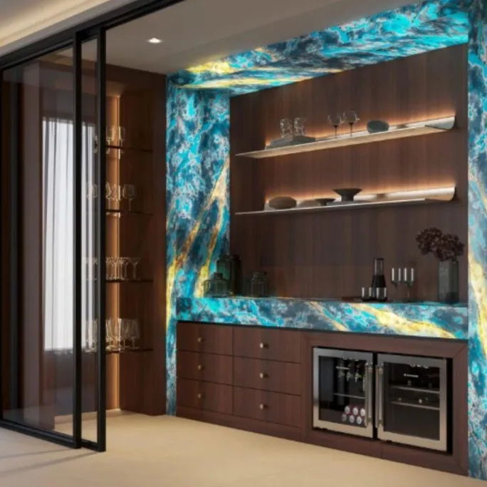Best Natural Stone Bar Counter Designs project by Stone World