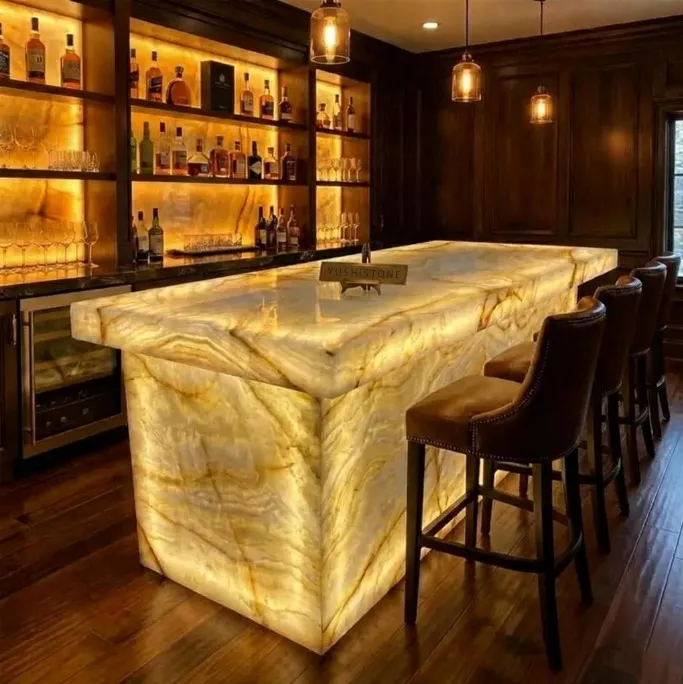 Best Natural Stone Bar Counter Designs project by Stone World