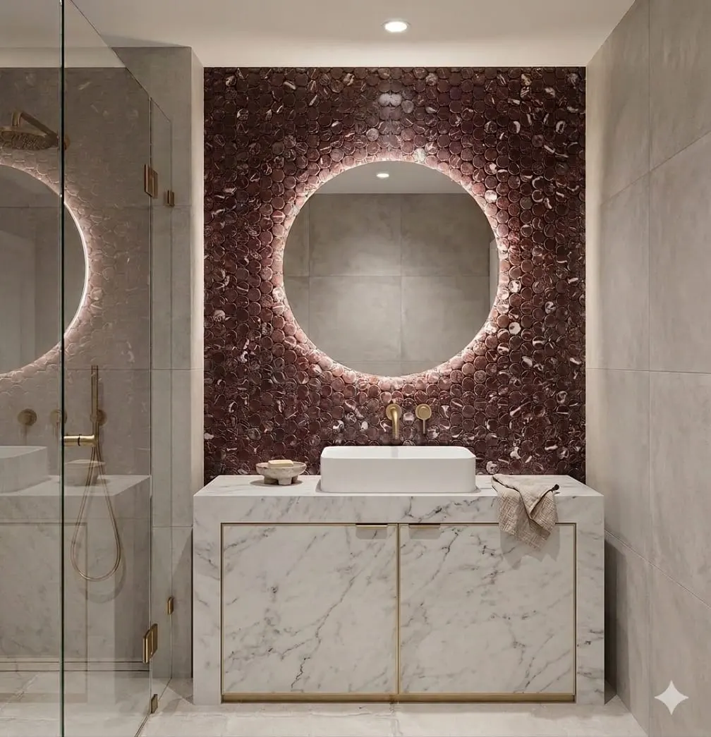 Natural Stone Bathroom project by Stone World