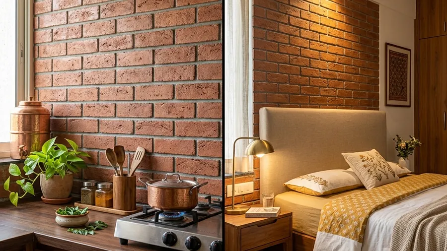 Benefits of interior brick wall cladding in a home living space