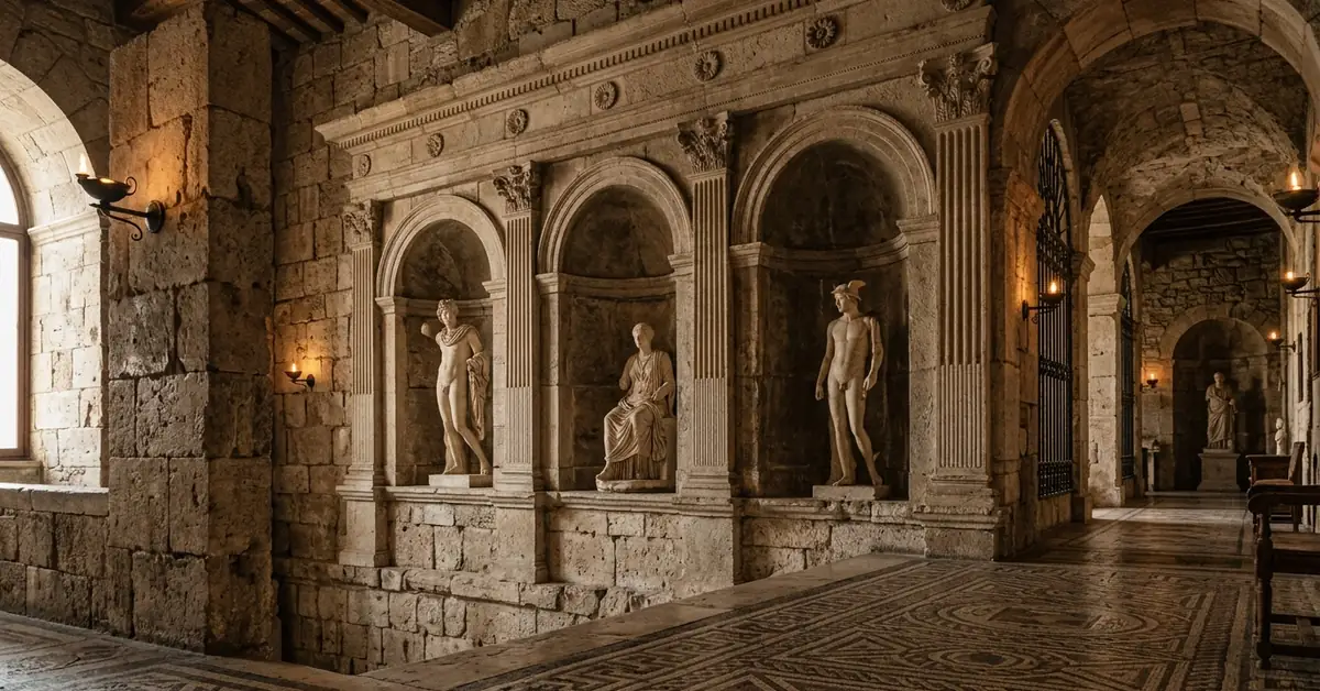 roman stone wall design