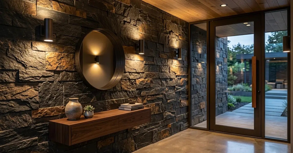 slate stone wall cladding