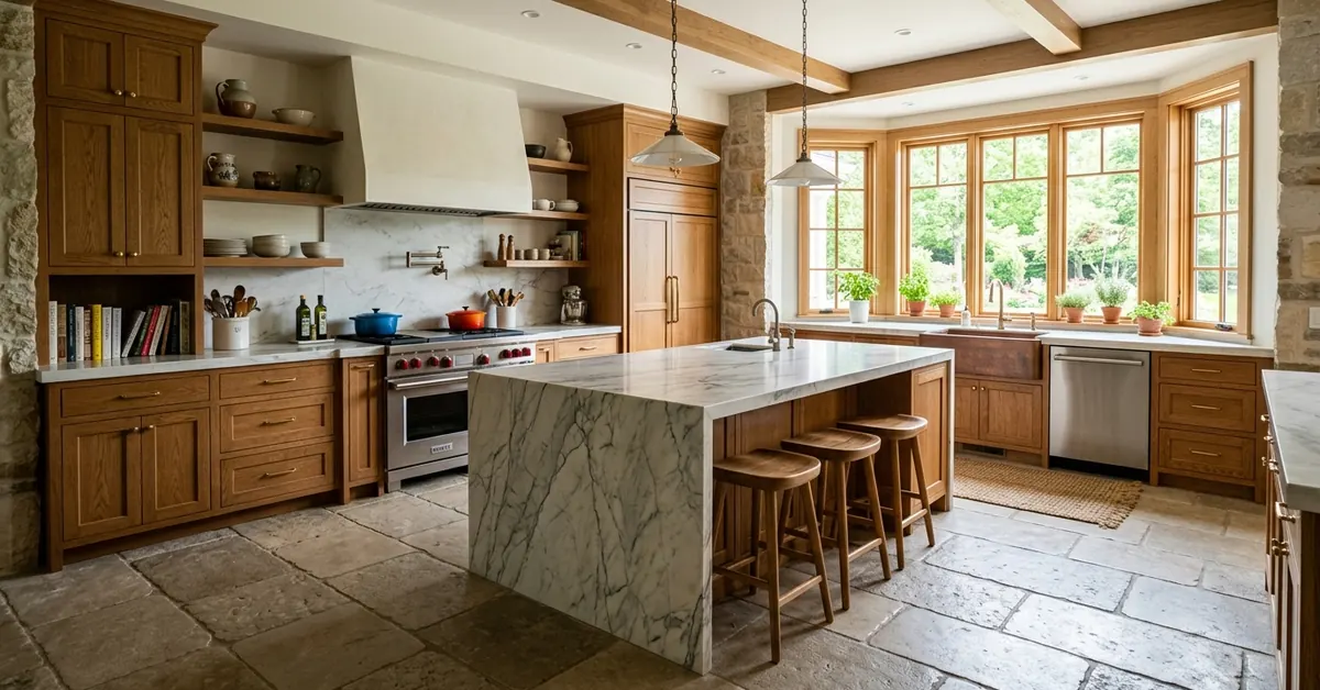 stone flooring for kitchen