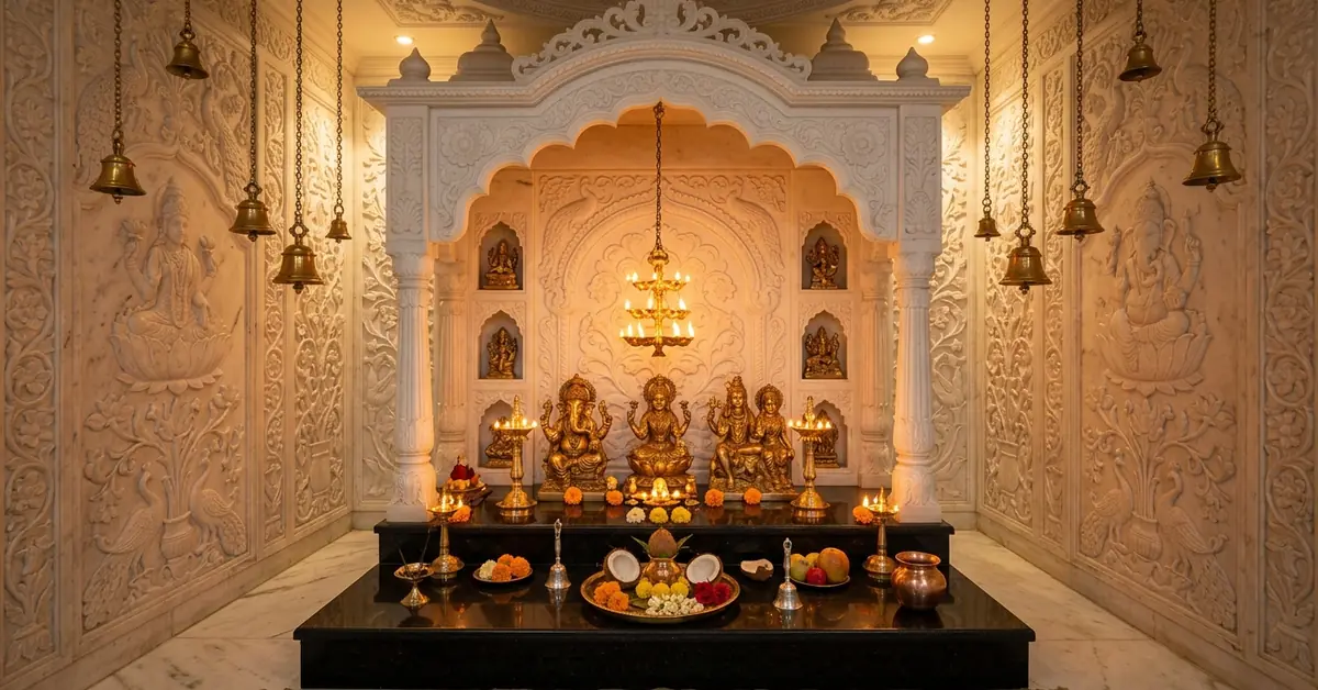 which stone is best for pooja room granite or marble