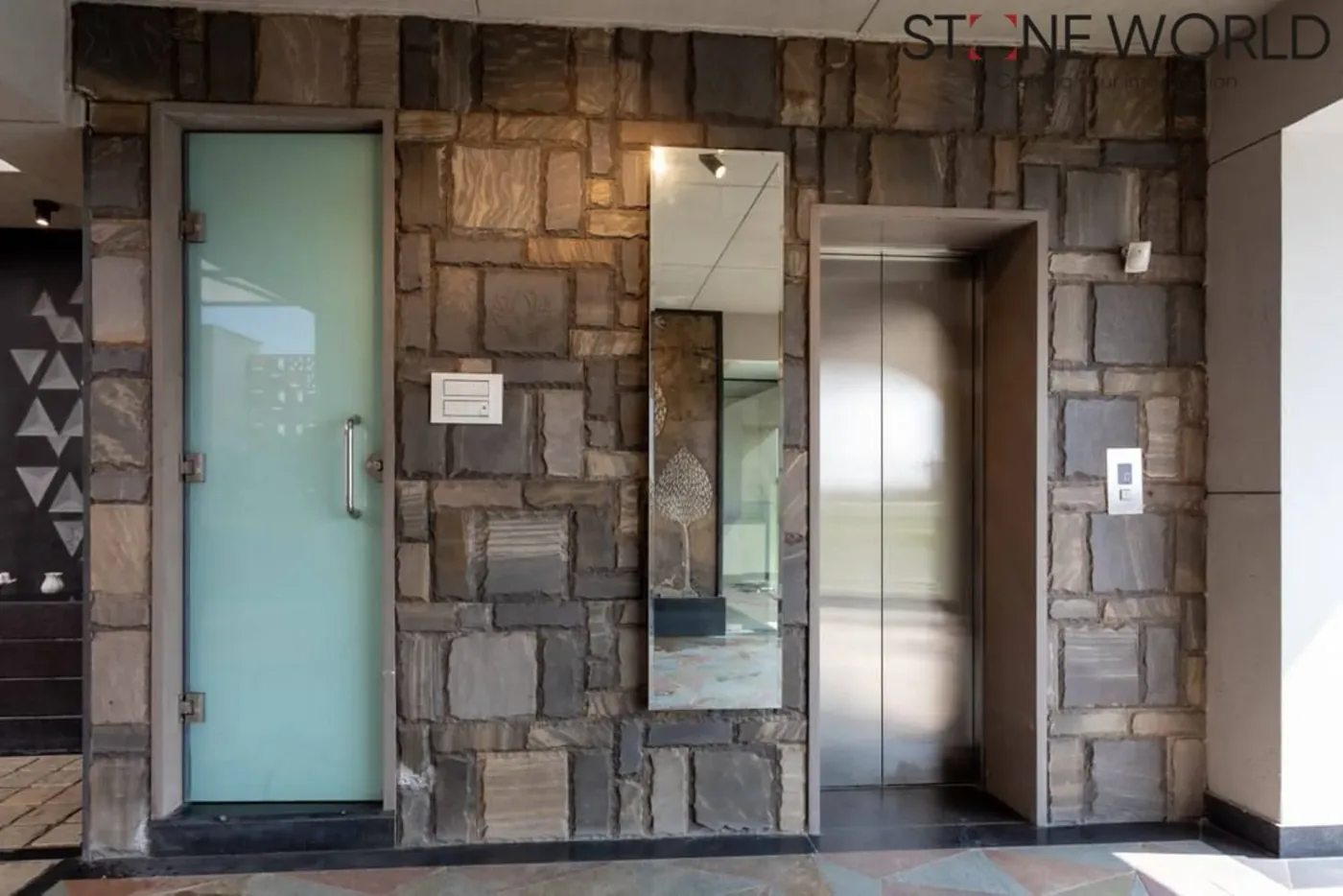 Lift Cladding - Natural Stone Application by Stone World