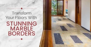 modern marble floor border design