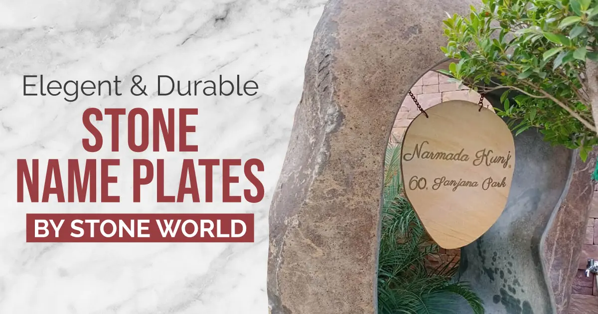 stone name plate design