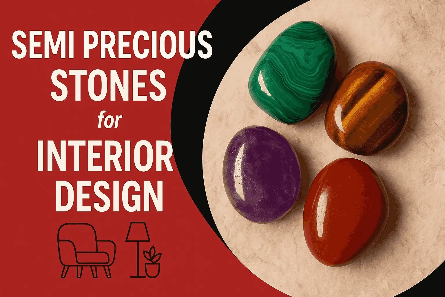 Semi Precious Stones for Interior Design: Transforming Spaces with Luxury & Artistry