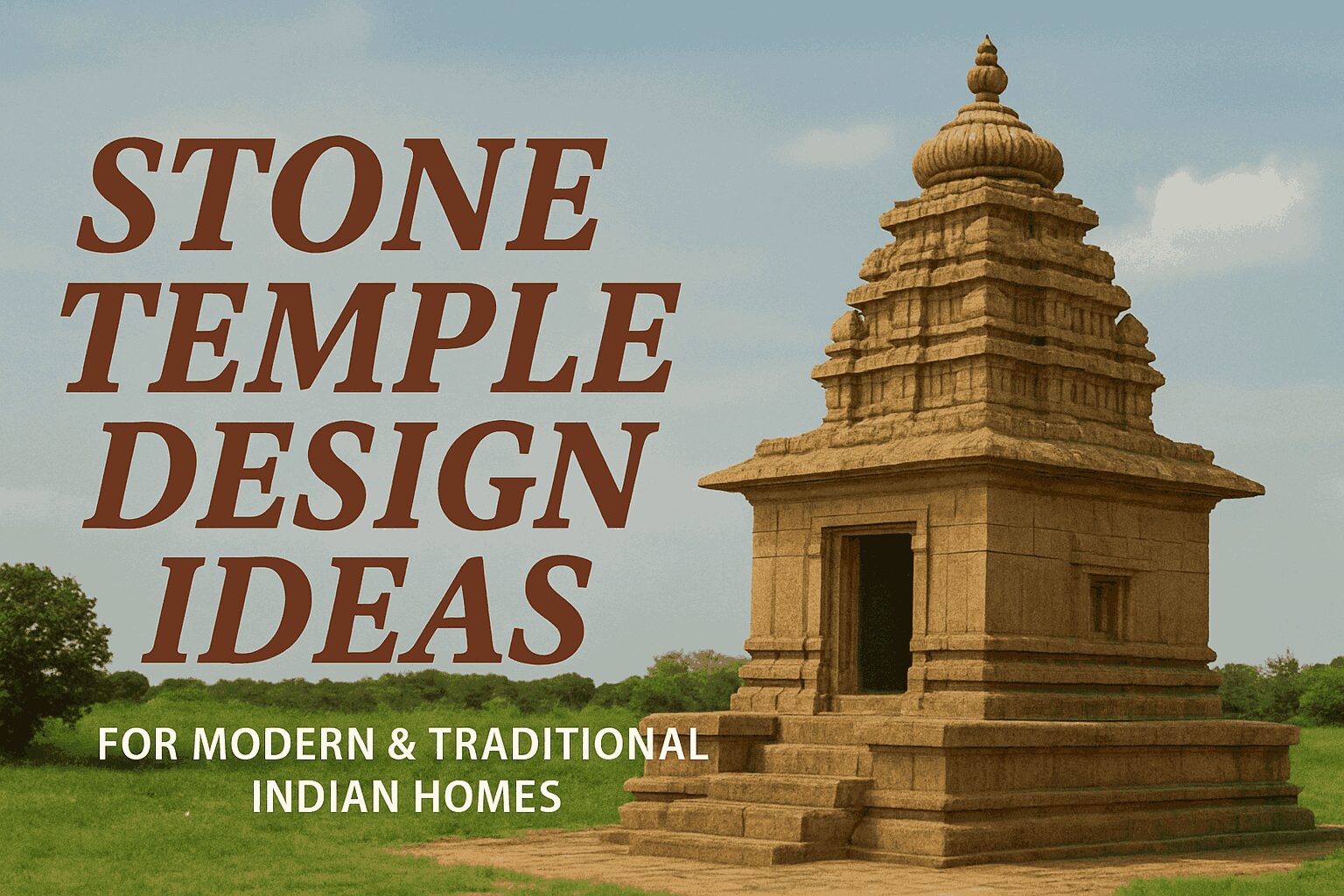 Stone Temple Design Ideas for Modern & Traditional Indian Homes