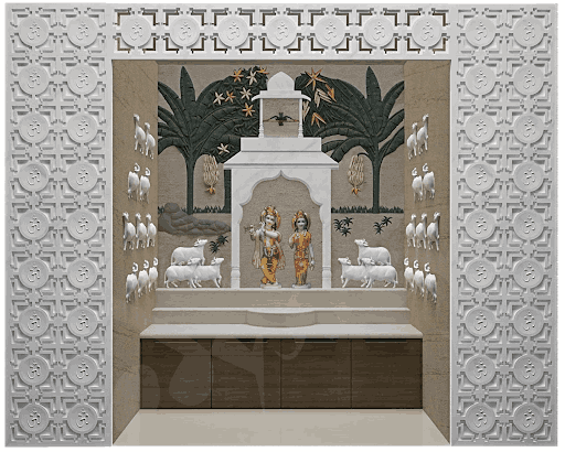 Best Design Of White Marble Mandir for Home