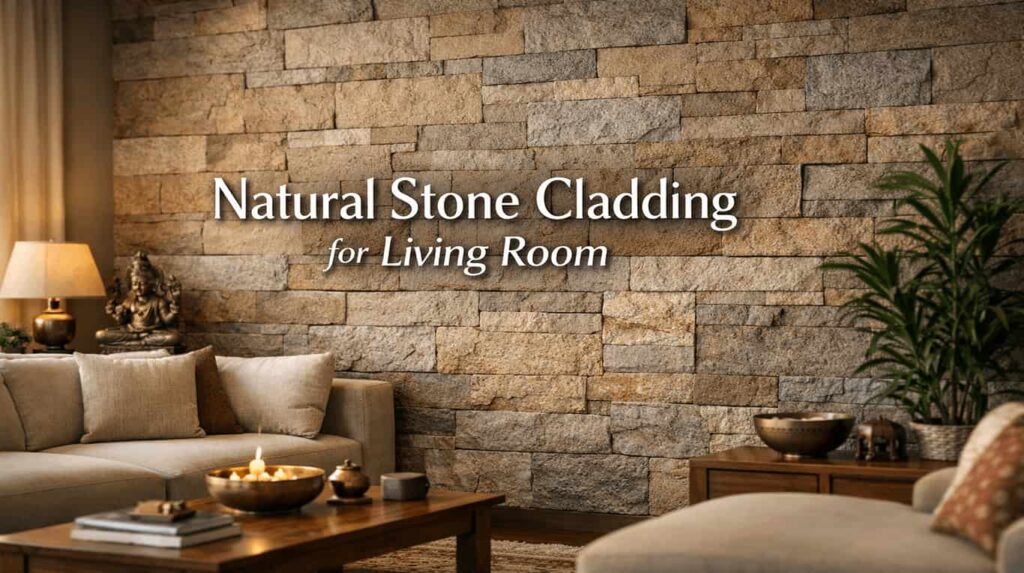 Natural Stone Cladding for Living Room
